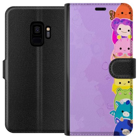 Kompatibelt Lommeboketui til Samsung Galaxy S9 Mørk silhuett av Jesus med tornekroner mot svart bakgrunn med sterk kontrast og hvit typografi