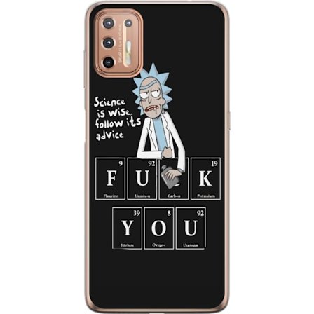 Yhteensopiva Puhelinkuori Motorola Moto G9 Plus Rick and Morty Fu*k You