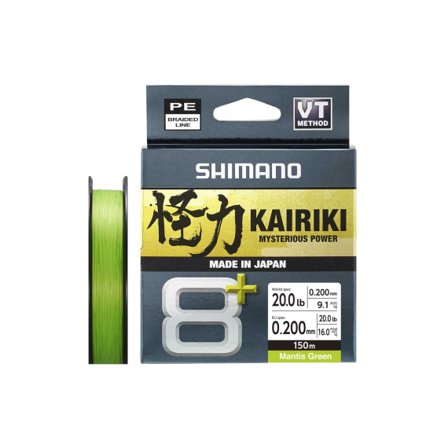 Shimano Kairiki 8+ 150m Green - 0.19mm