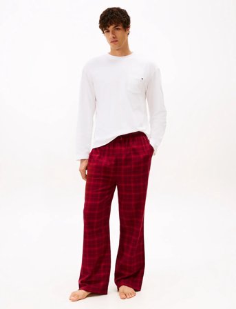 Tommy Hilfiger Flannel Pj Pant - Red - L