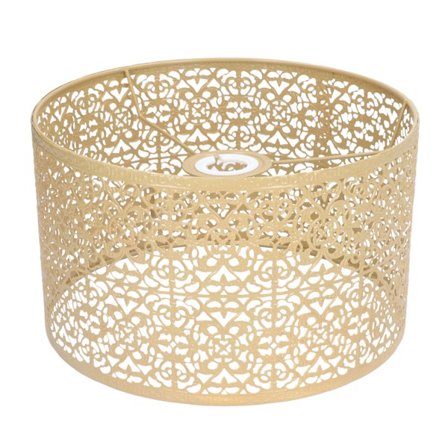 Hul Metall Lampeskjerm E27 E14 Universal Bruk Utmerket Varmeavledning Gull