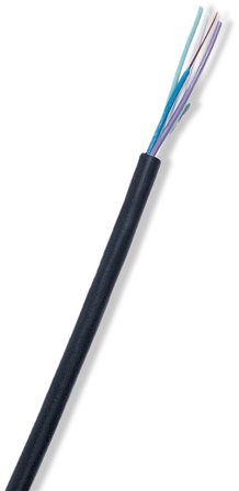 Nexans ELLY Telekaapeli 4 x 0,6 mm, musta 1 m, katkaistu, Liitäntätulpat & kaapelit