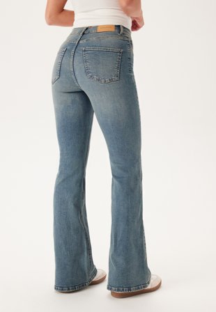 Bubbleroom - High Flare Superstretch Jeans - Kläder