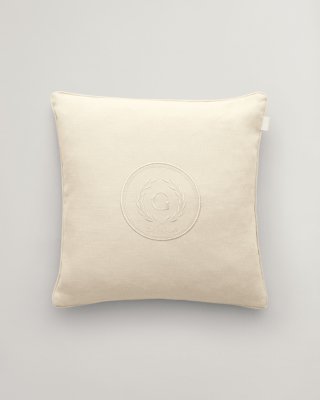 GANT - Tonalt Crest pynteputetrekk 50x50cm eggshell