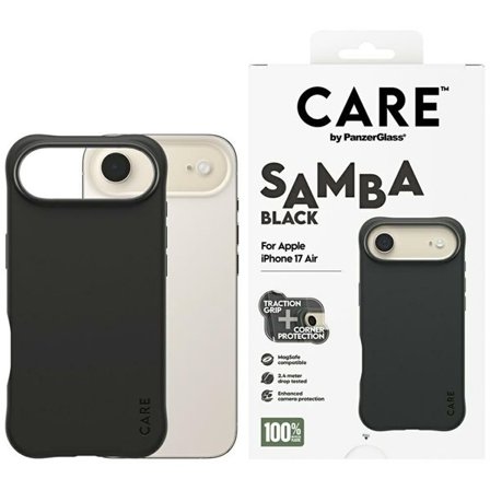 CARE by PanzerGlass Fasjonable Samba MagSafe-etui for iPhone Air - svart