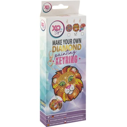 Diamant Painting Nyckelring Lejon