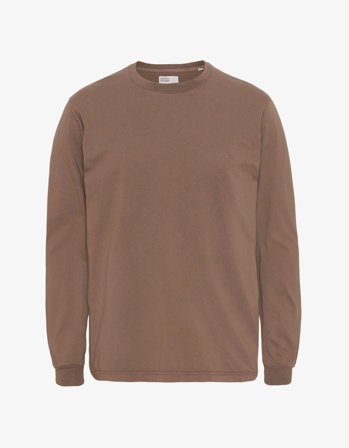 Oversized Organic LS T-shirt - Sahara Camel - XL