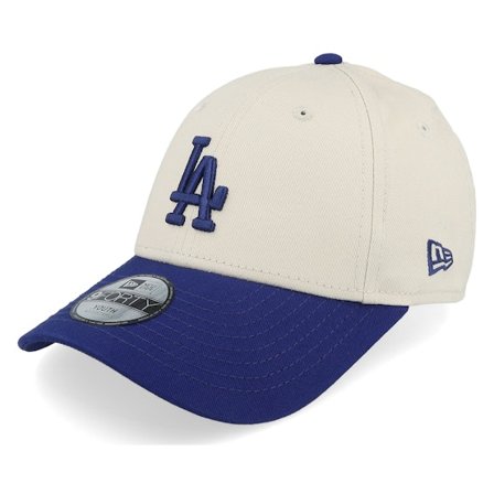 New Era - Beis adjustable Gorra - Los Angeles Dodgers Colour Block 9FORTY Stone/Royal Adjustable @ Hatstore
