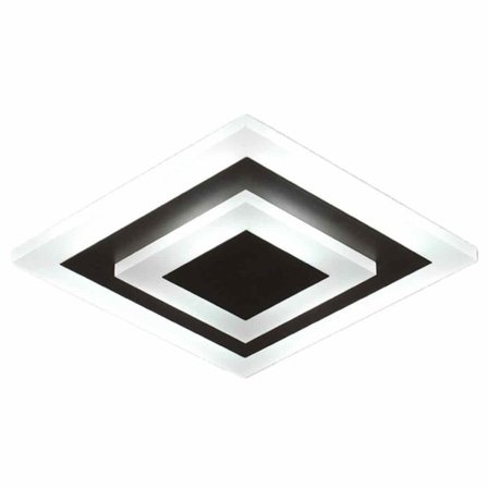 Modern Design Taklampa, Enkel Fyrkantig Design LED Plafond med Fjärrkontroll för Vardagsrum Sovrum Kök Badrum