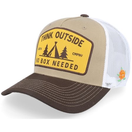 SQRTN - Bege trucker Boné - Outside Hooked Cap Khaki Trucker @ Hatstore