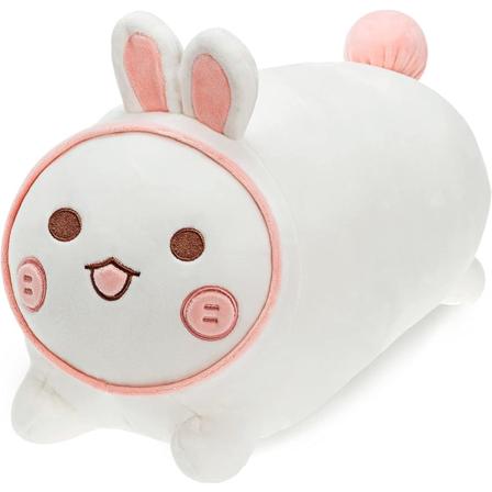 Suloinen pehmolelupupu - pehmolelu (valkoinen, 11,5''),