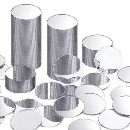 Mini Akryl Runde Speil Lim Små Runde Speilsirkler Håndverk Speilfliser For Håndverk (1