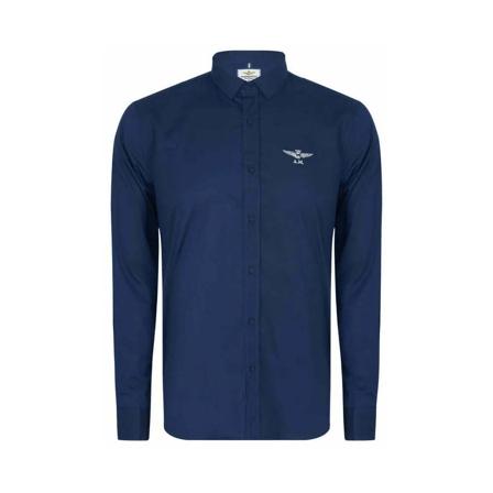 Aeronautica Militare, Casual Shirts Niebieski, Mężczyzna, Rozmiar: S