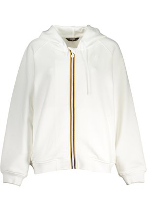 K-way Felpa Con Zip Donna Bianco