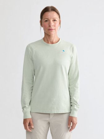 Klättermusen Root Logo LS T-Skjorte Dame - Sea Foam - L