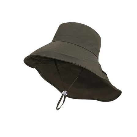 Fiskarhatt, vikbar damvattentät med nackskydd, passar för huvudomfång 55-60 cm