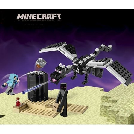 Minecraft Slutstriden Enderdraken Montering Byggsten Leksaker