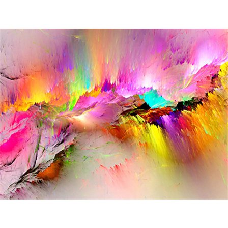 30 × 40 Monivärinen abstrakti timanttimaalaus (30 * 40, 1 kpl