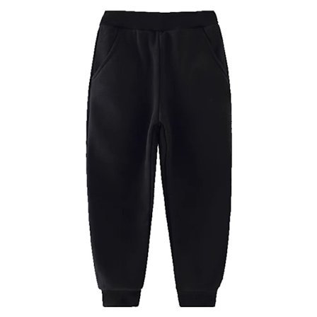 Guttekjolede Joggebukser med Dinosaurtrykk, Ankelbånd, Sportslige Lange Bukser i Bomull, Varme, Avslappet Joggebukser for Vår og Høst, Svart S for 100