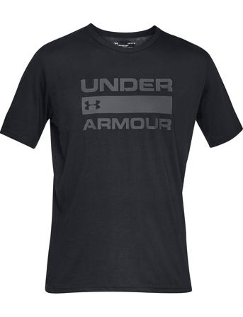 Ua Team Issue Wordmark Ss Sport T-shirts Short-sleeved Black Under Armour