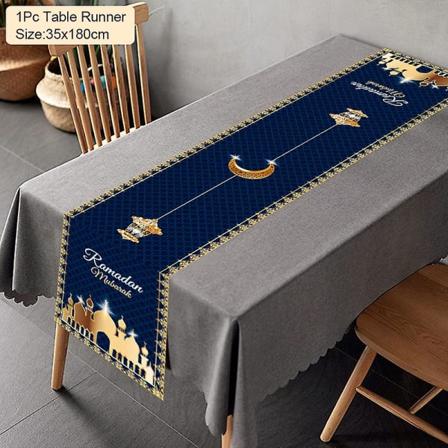 Ramadan dekorasjon bordløper dekor for hjemmet