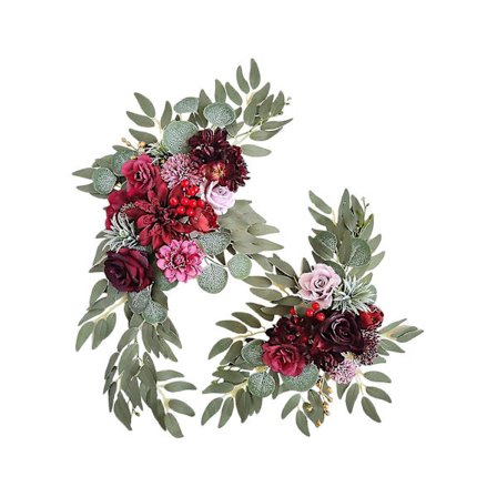 Hääkaaren Kukkakoriste Suuri Sarvi Kukat 75x40cm Deko