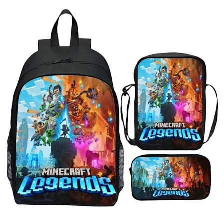 MINECRAFT Reput Tytöille Pojille Kevyet Koulureput