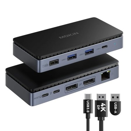 USB C Docking Station Dual DisplayPort 8 in 1 Laptop Docking Station Dual Monitor
