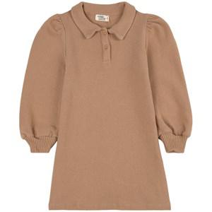 My Little Cozmo Camel Knit Dress - Dresses - 10 years - Beige - Mädchen