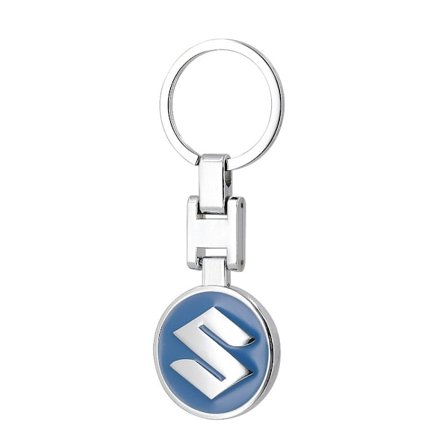 Nøkkelring med H-spenne, bilogo, 3D, dobbeltsidig, fortykket anheng, gave Suzuki