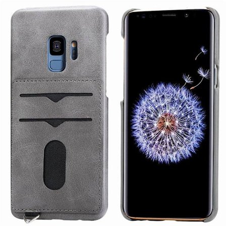 NYHET! Skal med Korthållare - Samsung Galaxy S9 (Vintage-Mark)