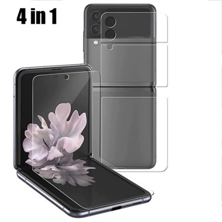 Z Flip4 Hydrogel Fram- Baksida Sk rmskydd Kameralinsskydd Transparent