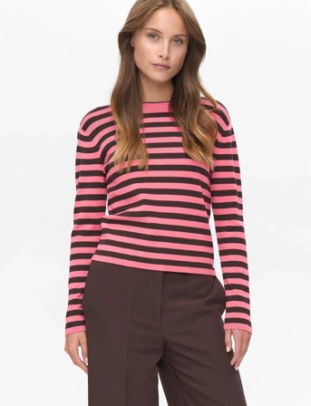 Nümph Nustripy Pullover - Pink - XXL
