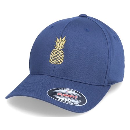 Abducted - Ble flexfit Czapka Z Daszkiem - Golden Pineapple Navy Flexfit @ Hatstore