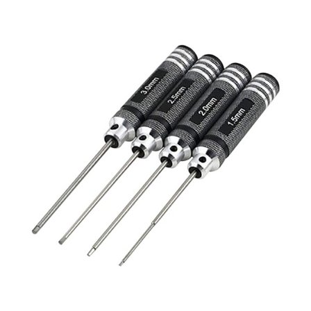 Kuusiokoloruuvimeisseli set MUSTA