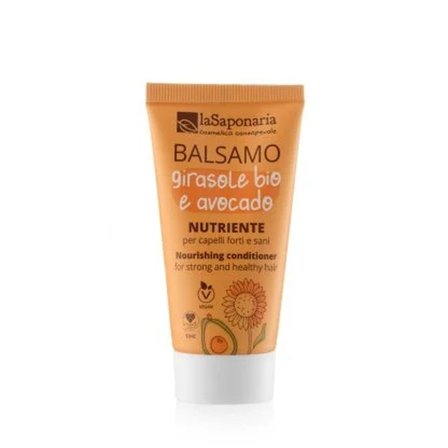 LA SAPONARIA Capelli e Cute Balsamo nutriente - Girasole Bio e Avocado 30ml - Balsamo Nutriente Capelli