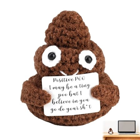 Morsomme positive gaver Kreative strikkede ulldukker Lykkebringende gaver til familie venner partnere fødselsdager helligdager jubileer