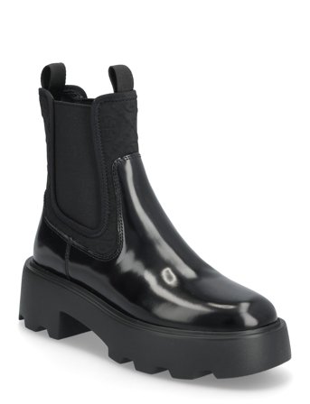 T Monogram Lug Chelsea Boot 65Mm Black Tory Burch