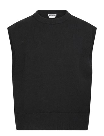 Weekday Knitted Vest - Black - XL