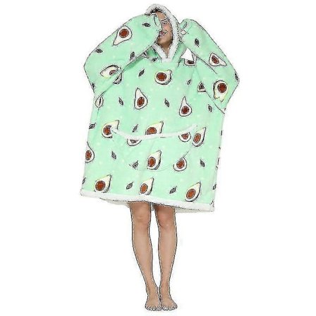 Hoodie Filt Filt Supermjuk Sherpafleece Jättetröja för Vuxna - Suzuka