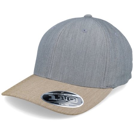 Flexfit - Grey - adjustable - Cap - Grey/Khaki 110 Adjustable - Hatstore