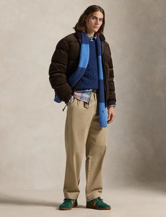 Polo Ralph Lauren Corduroy Down Jacket - Brown - M