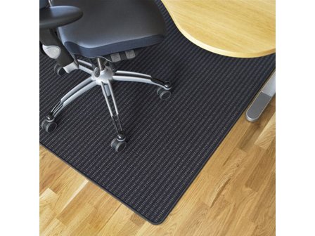 Matting Golvskydd textil foxtrot 133x160cm - Lyreco - Kontorsmöbler och inredning - Golv- och stolsunderlägg - Golvskydd