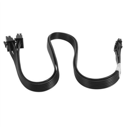 Dobbel CPU 8-pin hann til PCIE 5.0 12VHPWR 16-pin RTX 30-serie GPU-strømadapterkabel for modulær PSU 60 cm