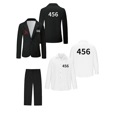 Squid Games 3-spelar Rollspelsdräktset - Perfekt