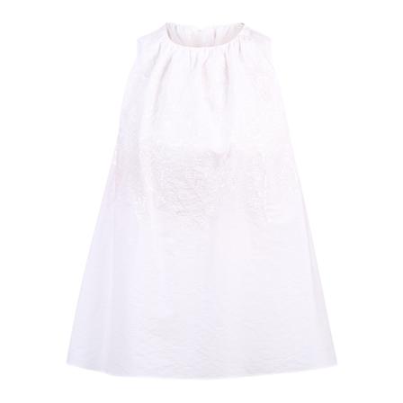 Brunello Cucinelli, Embroidered blouse Wit, Dames, Maat:M