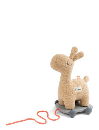 Done by Deer Pull Along 2-In-1 Toy Lalee Sand - Beige - LALEE:36X 24X 11.5CM.WAGON:14X 19CM