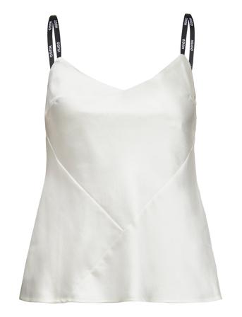 Casrina-1 Bluse Ermeløs Hvit HUGO*Betinget Tilbud