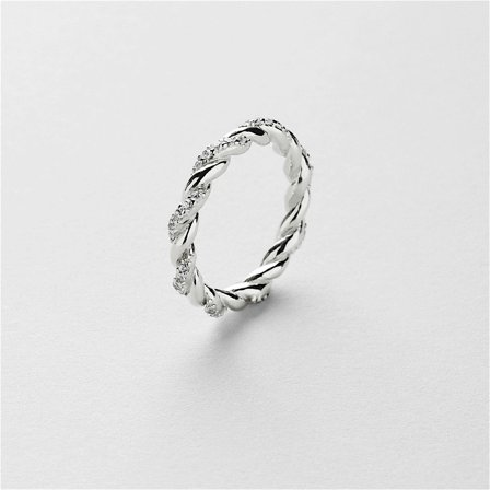 Friendship Ring - Sterling Silver - Safira