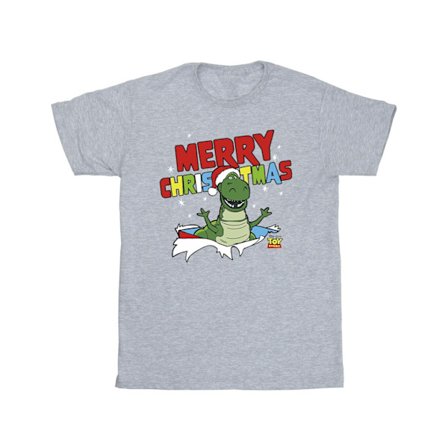 Disney Boys Toy Story Rex Christmas Burst T-shirt 3-4 år Spo